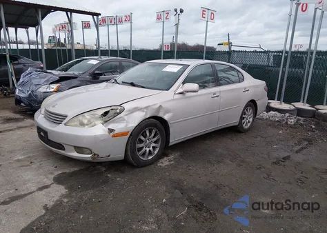 2004 Lexus Es 330 z USA, uszkodzony, nr VIN JTHBA30G345051777